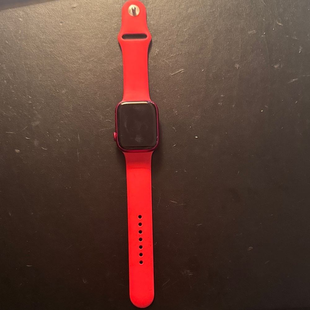 Apple 7 Smartwatch with Bold Red Band